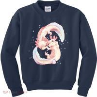 Axolotl Ying Yang Kids Sweatshirt thumb 0