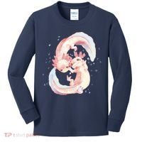 Axolotl Ying Yang Kids Long Sleeve Shirt thumb 0