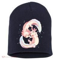 Axolotl Ying Yang Short Acrylic Beanie thumb 0