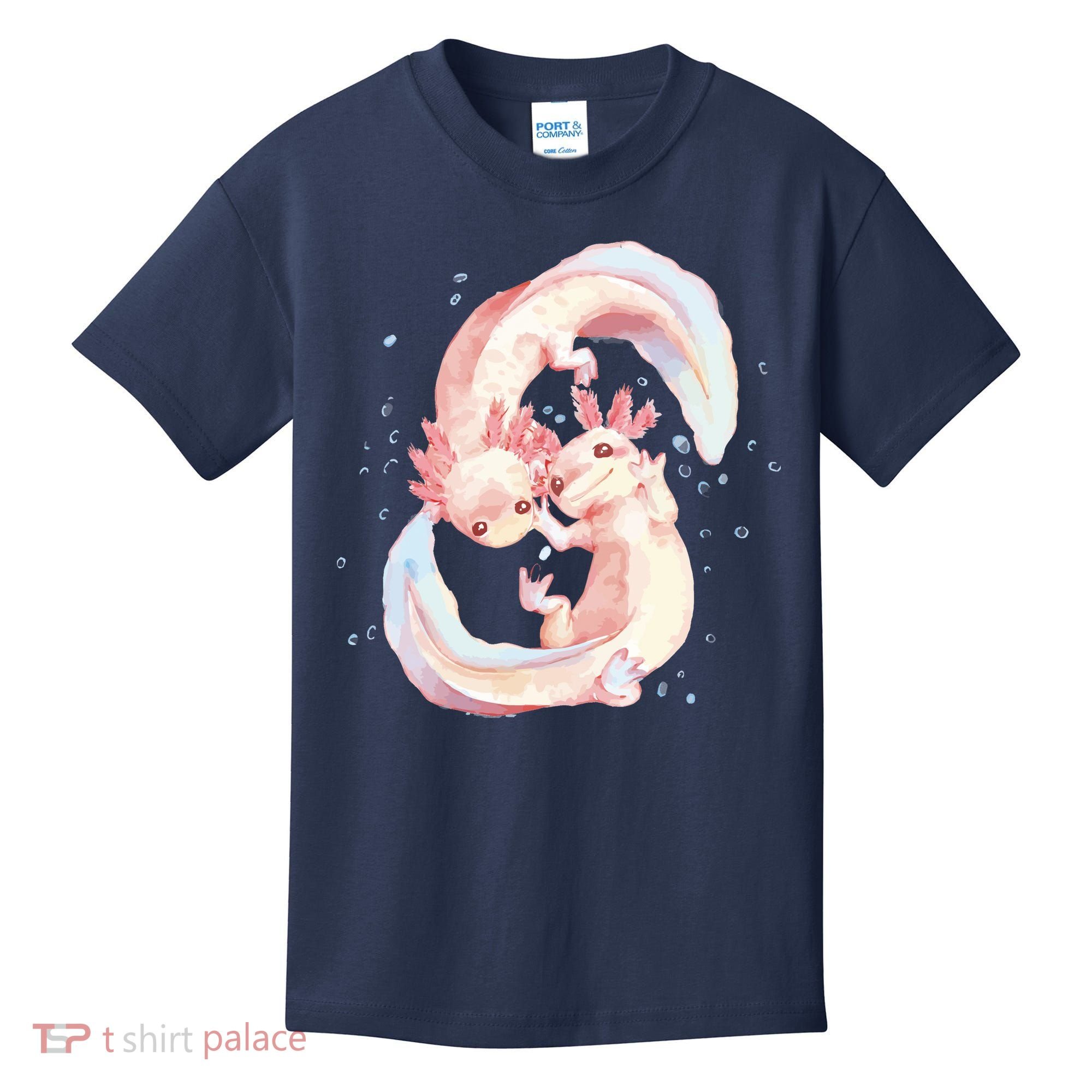 Axolotl Ying Yang Kids T-Shirt