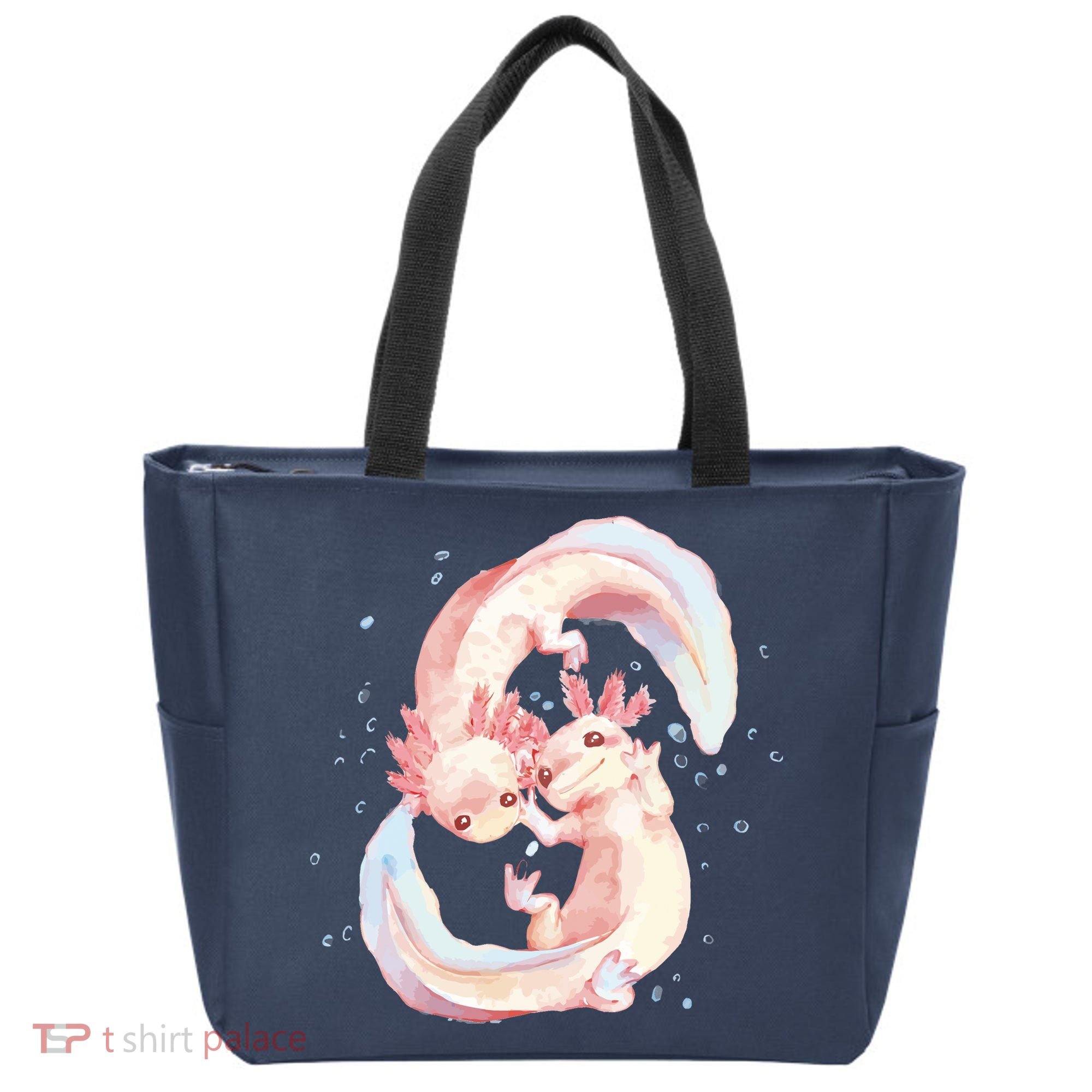 Axolotl Ying Yang Tote Bag