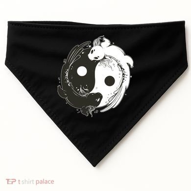 Axolotl Yin Yang USA-Made Doggie Bandana