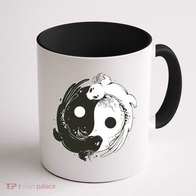 Axolotl Yin Yang Coffee Mug back