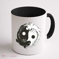 Axolotl Yin Yang Coffee Mug thumb 1