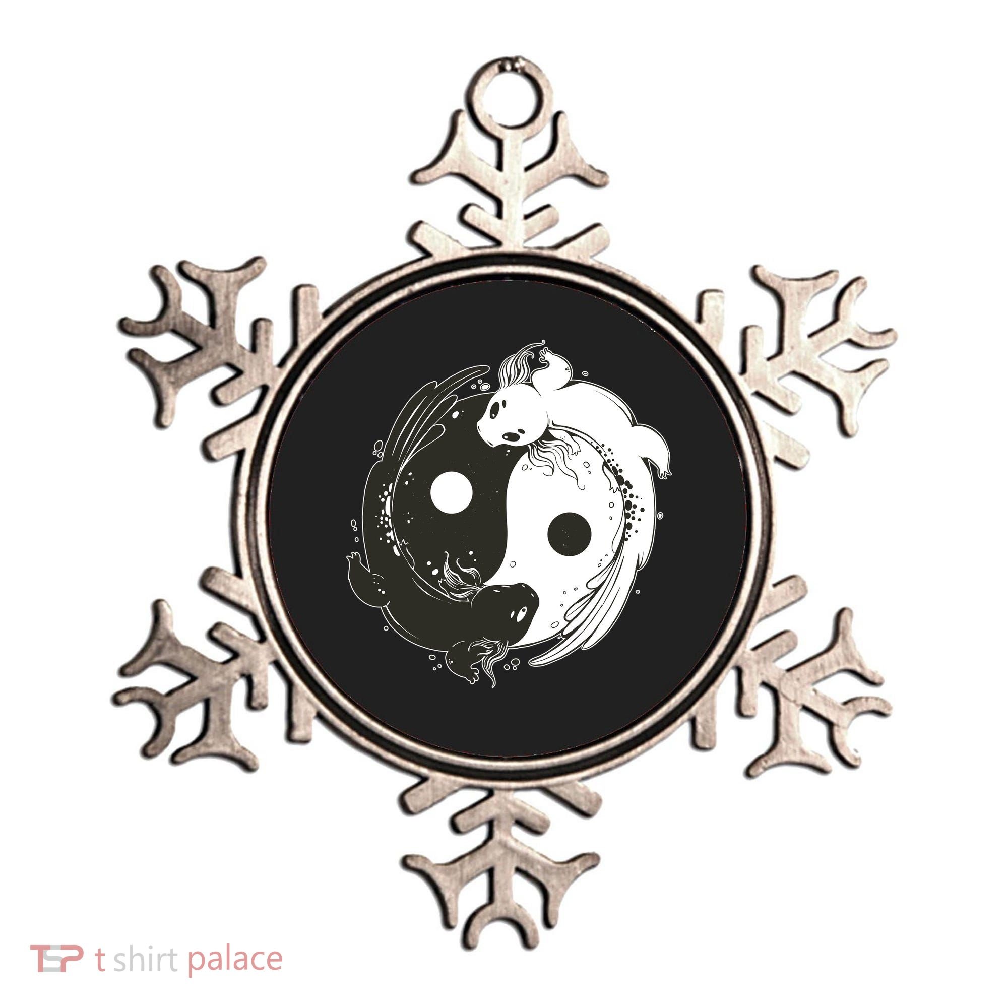 Axolotl Yin Yang Ornament