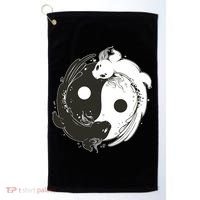 Axolotl Yin Yang Golf Towel thumb 0