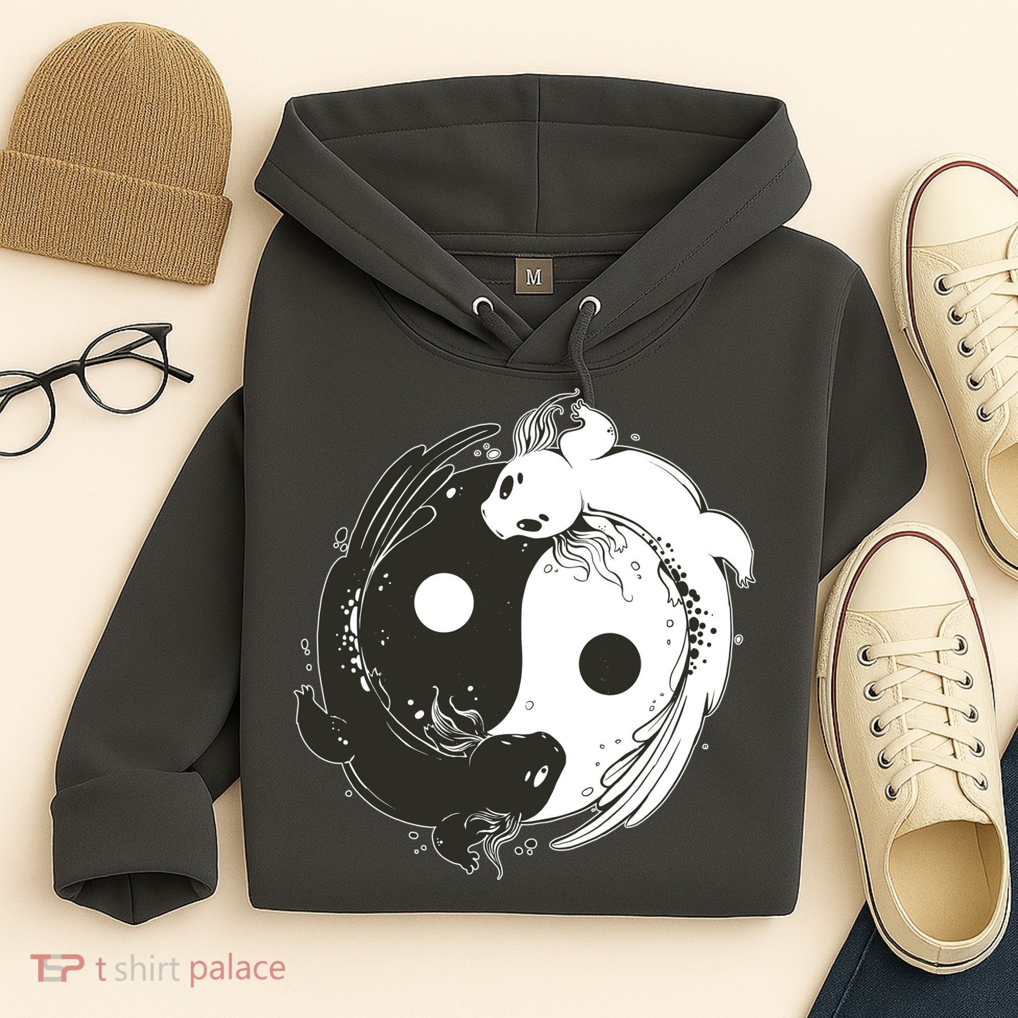 Axolotl Yin Yang Hoodie