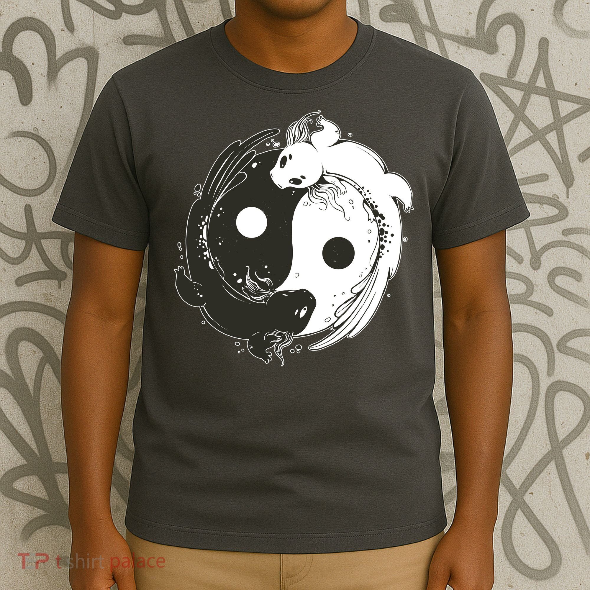 Axolotl Yin Yang T-Shirt
