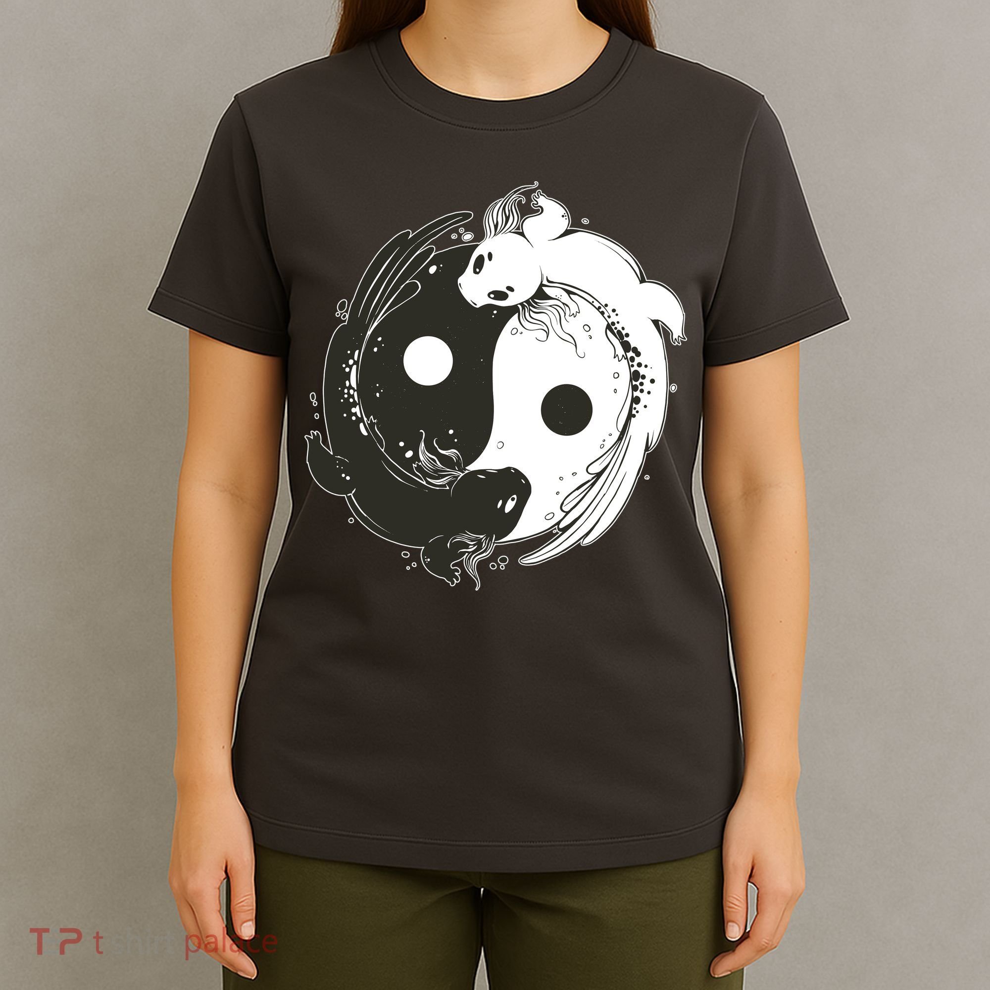 Axolotl Yin Yang T-Shirt