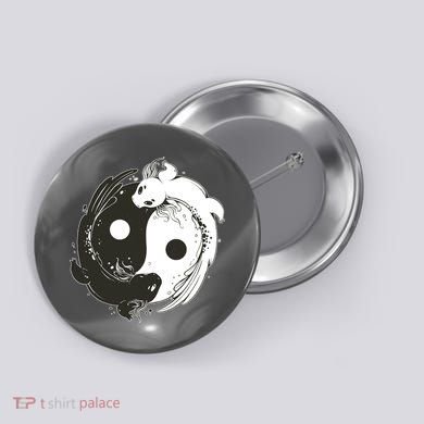 Axolotl Yin Yang Button