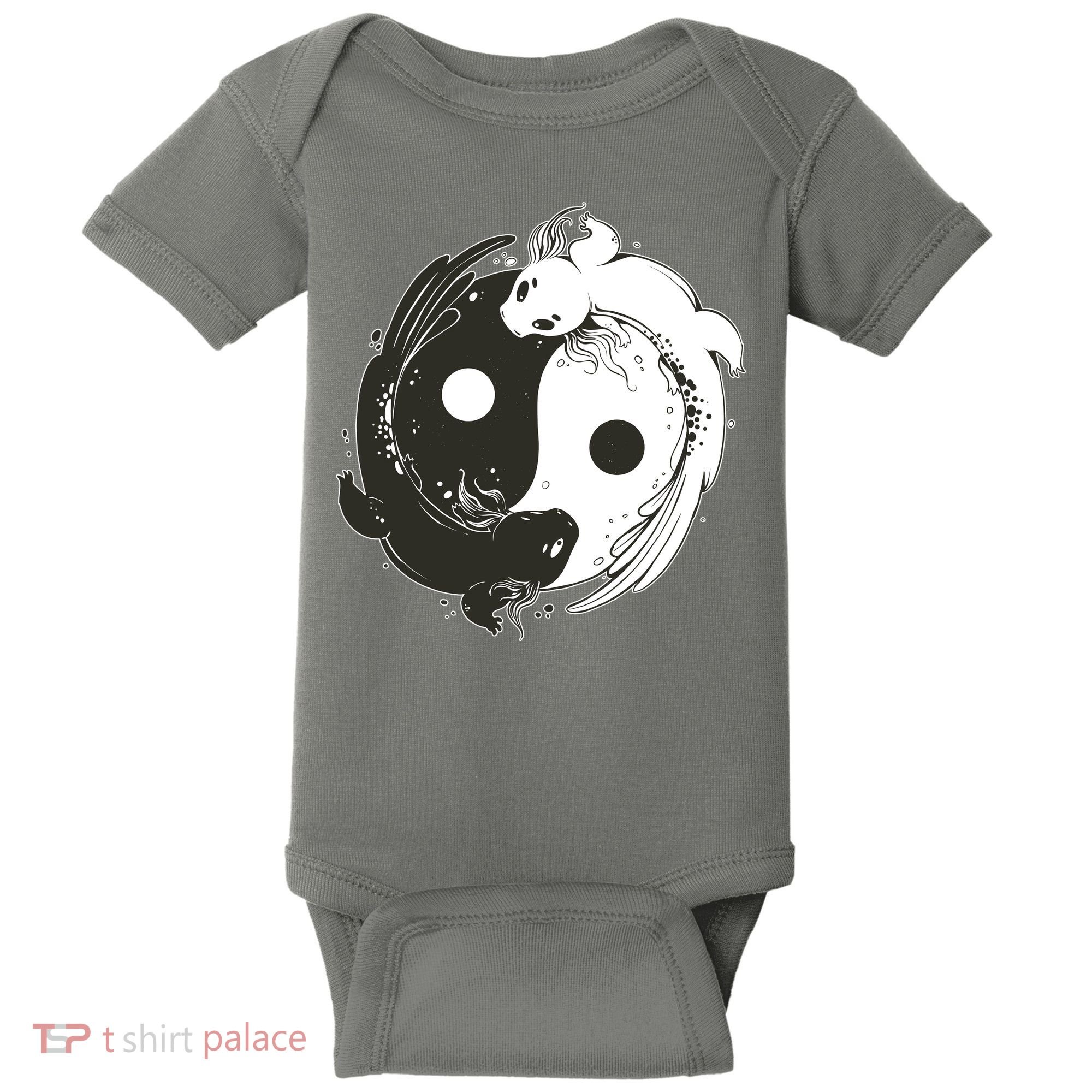 Axolotl Yin Yang Baby Bodysuit