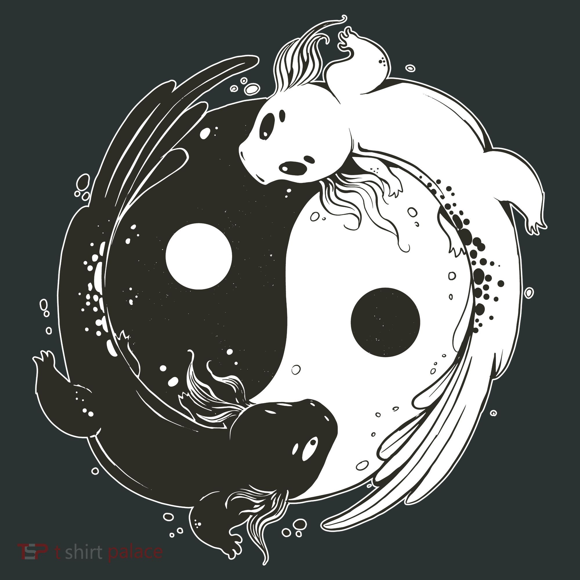 Axolotl Yin Yang Women's Long Sleeve Shirt