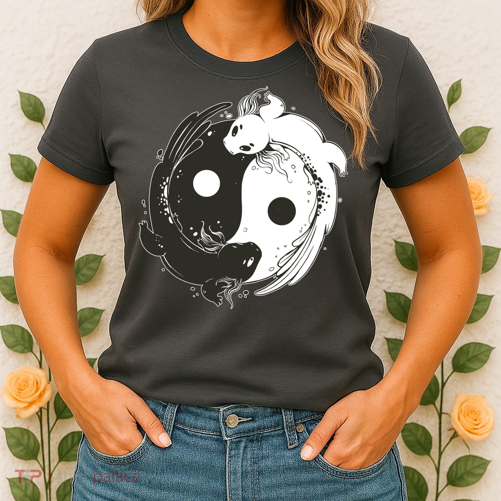 Axolotl Yin Yang Women's T-Shirt