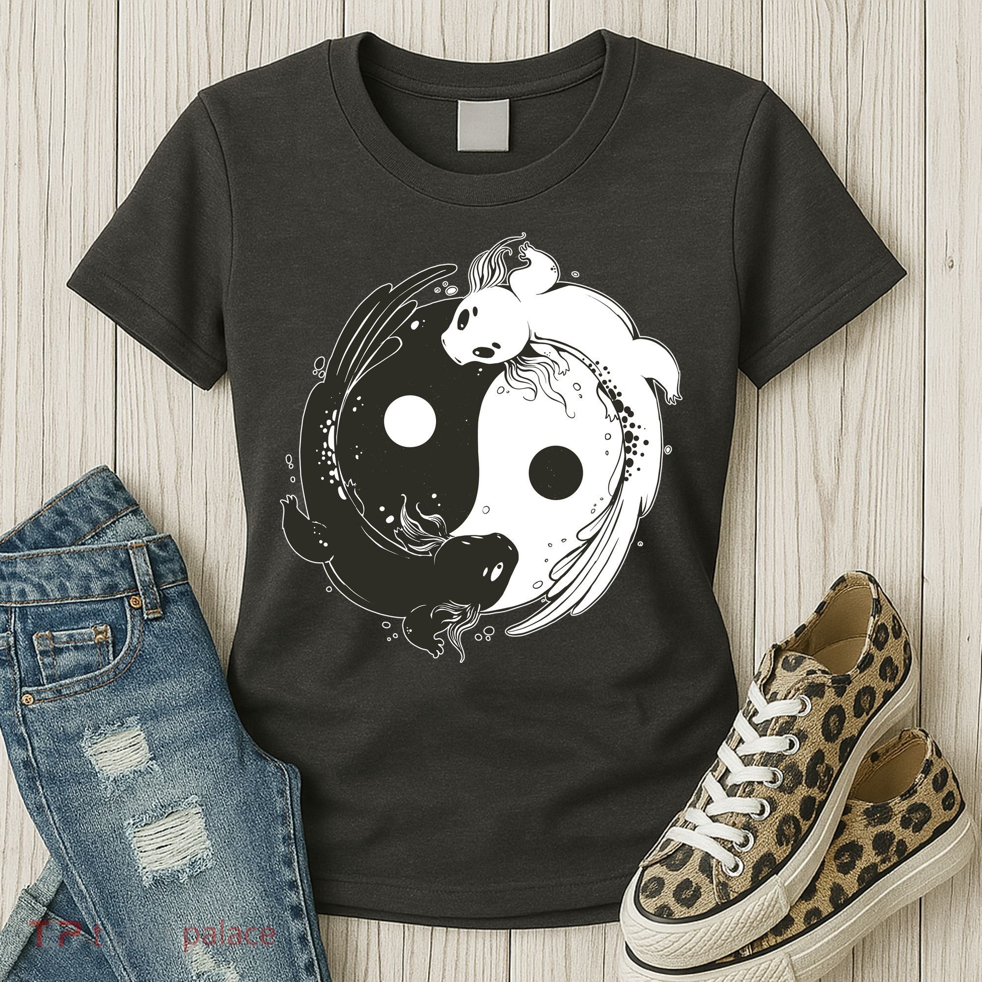 Axolotl Yin Yang Women's T-Shirt