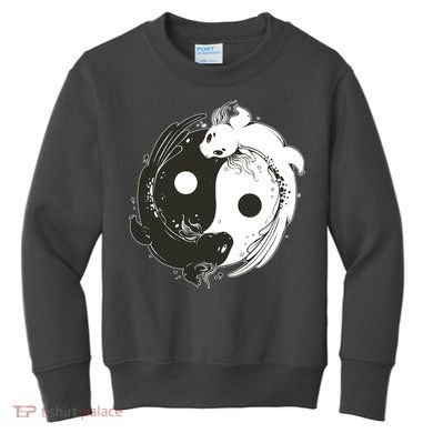 Axolotl Yin Yang Kids Sweatshirt