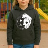Axolotl Yin Yang Kids Hoodie thumb 3