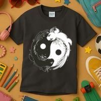 Axolotl Yin Yang Kids T-Shirt thumb 3
