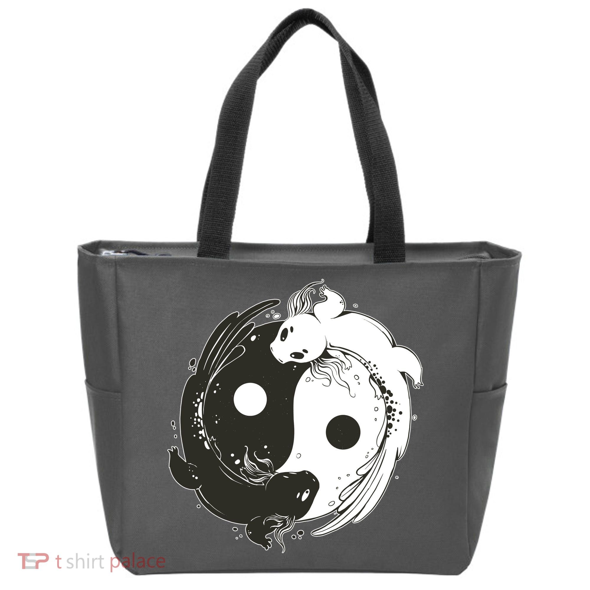 Axolotl Yin Yang Tote Bag