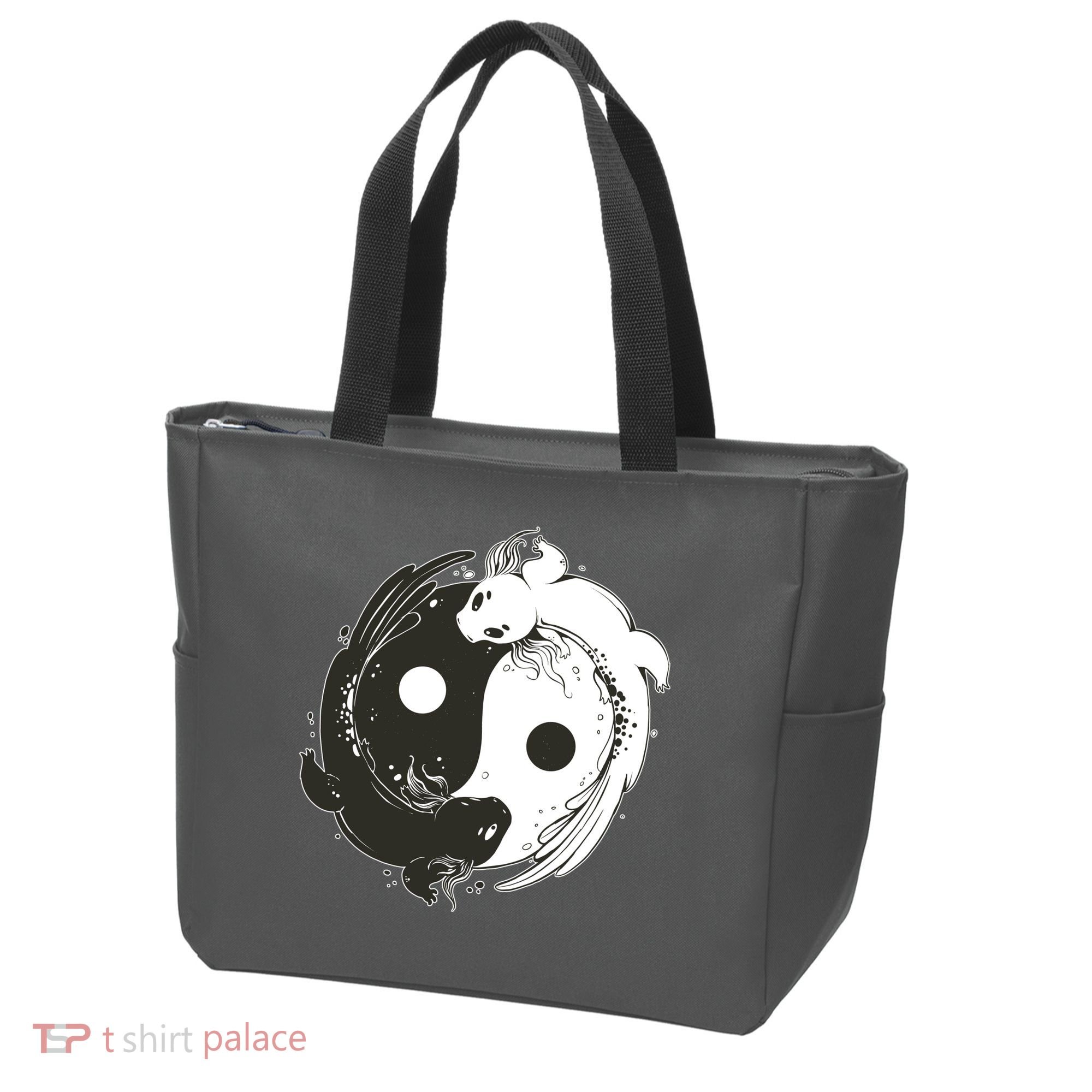 Axolotl Yin Yang Tote Bag