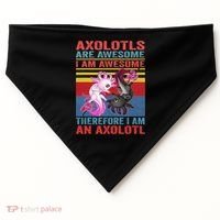 Axolotl Yin Yang Plush Pets Axolotyls Are Awesome USA-Made Doggie Bandana thumb 0