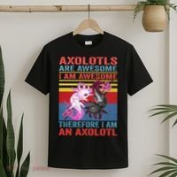 Axolotl Yin Yang Plush Pets Axolotyls Are Awesome T-Shirt thumb 2
