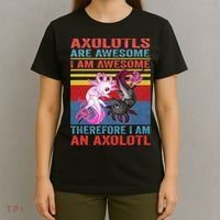Axolotl Yin Yang Plush Pets Axolotyls Are Awesome T-Shirt thumb 4