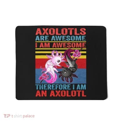 Axolotl Yin Yang Plush Pets Axolotyls Are Awesome Mousepad