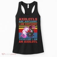 Axolotl Yin Yang Plush Pets Axolotyls Are Awesome Women's Tank Top thumb 0