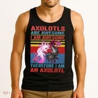 Axolotl Yin Yang Plush Pets Axolotyls Are Awesome Tank Top thumb 3