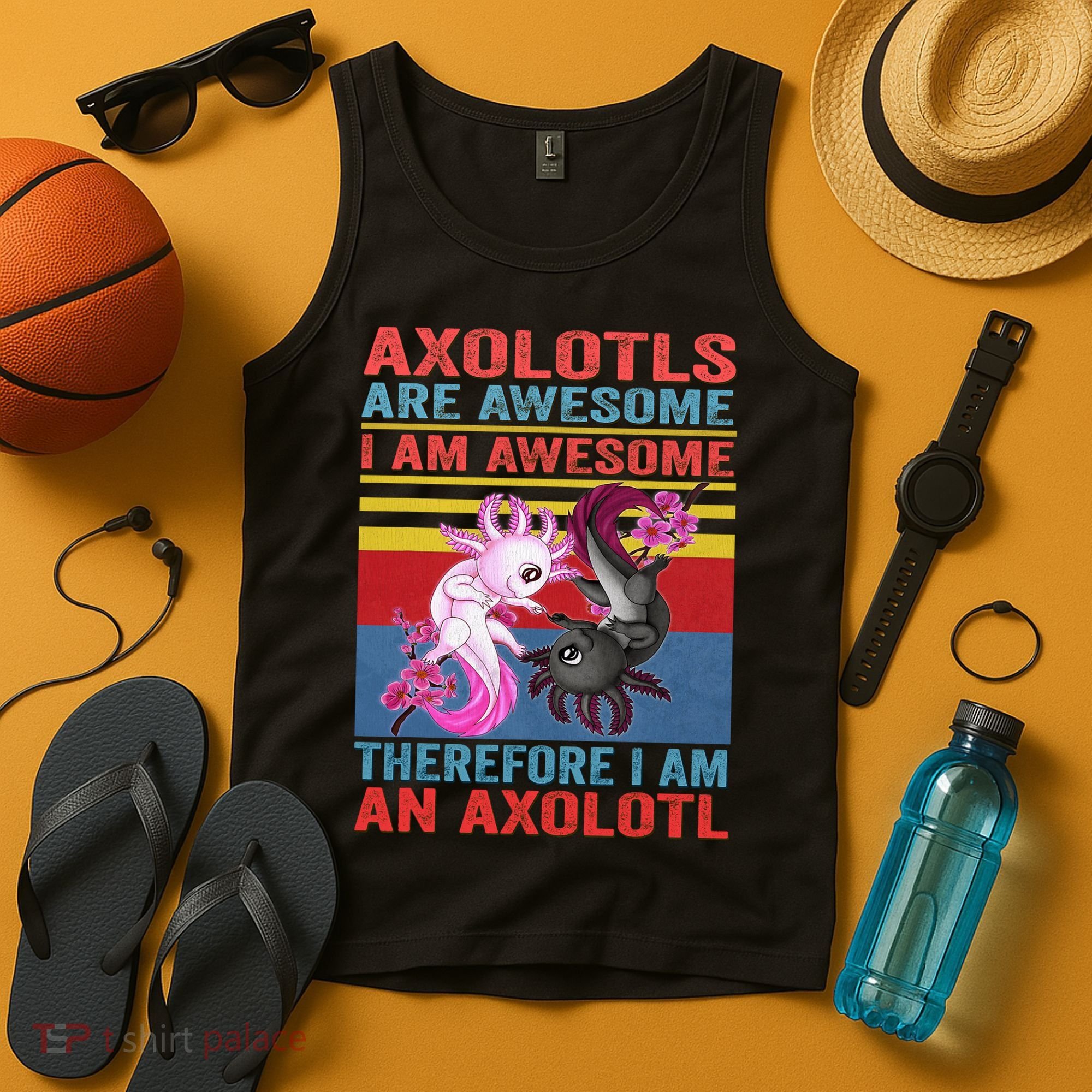 Axolotl Yin Yang Plush Pets Axolotyls Are Awesome Tank Top