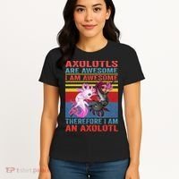 Axolotl Yin Yang Plush Pets Axolotyls Are Awesome Women's T-Shirt thumb 4