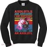 Axolotl Yin Yang Plush Pets Axolotyls Are Awesome Kids Sweatshirt thumb 0