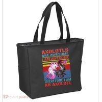 Axolotl Yin Yang Plush Pets Axolotyls Are Awesome Tote Bag thumb 2