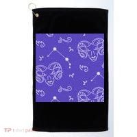 Aries Zodiac Astrology Golf Towel thumb 0