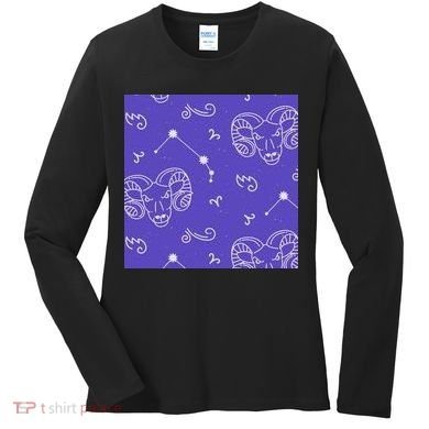 Aries Zodiac Astrology Women's Long Sleeve Shirt