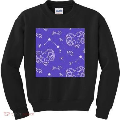 Aries Zodiac Astrology Kids Sweatshirt