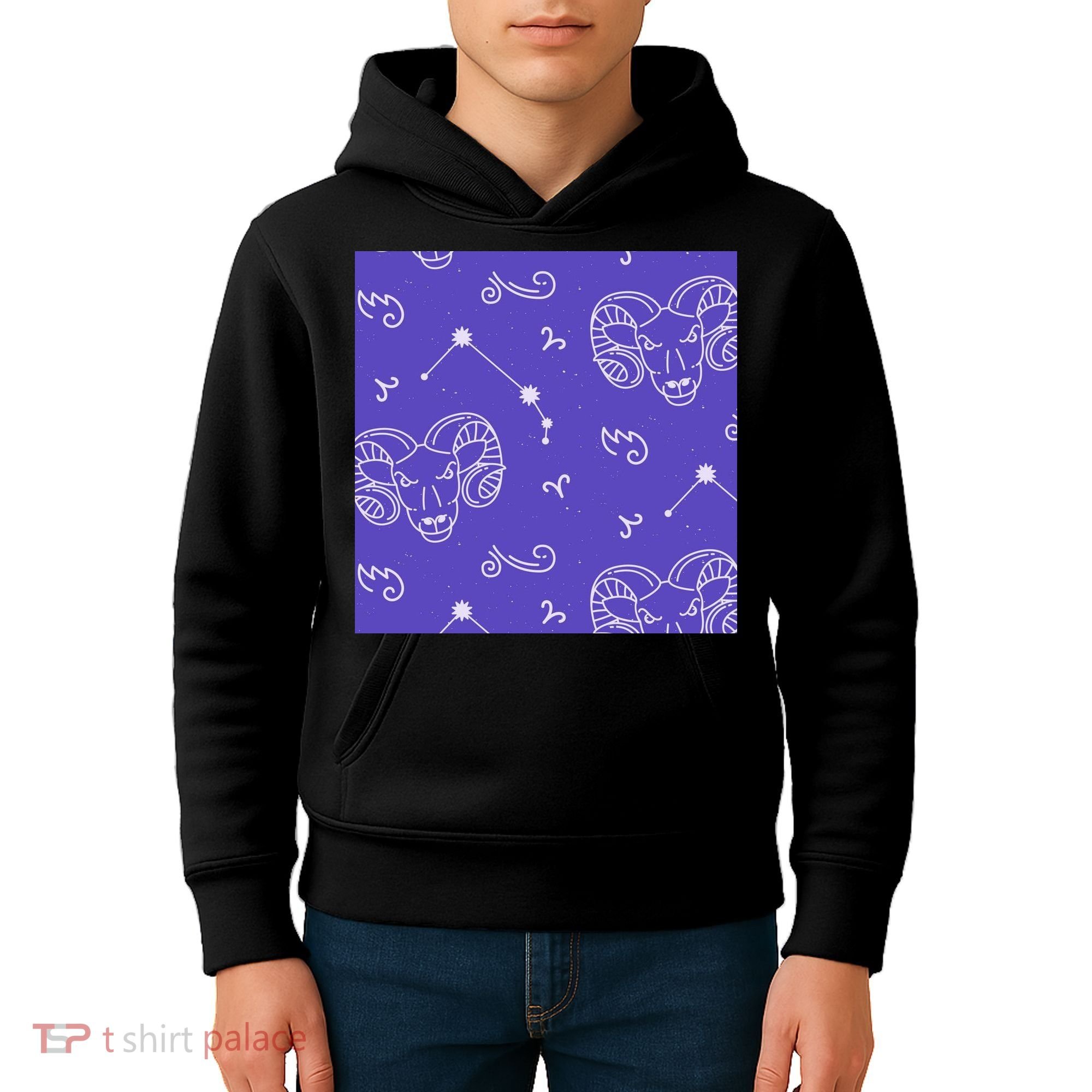 Aries Zodiac Astrology Kids Hoodie