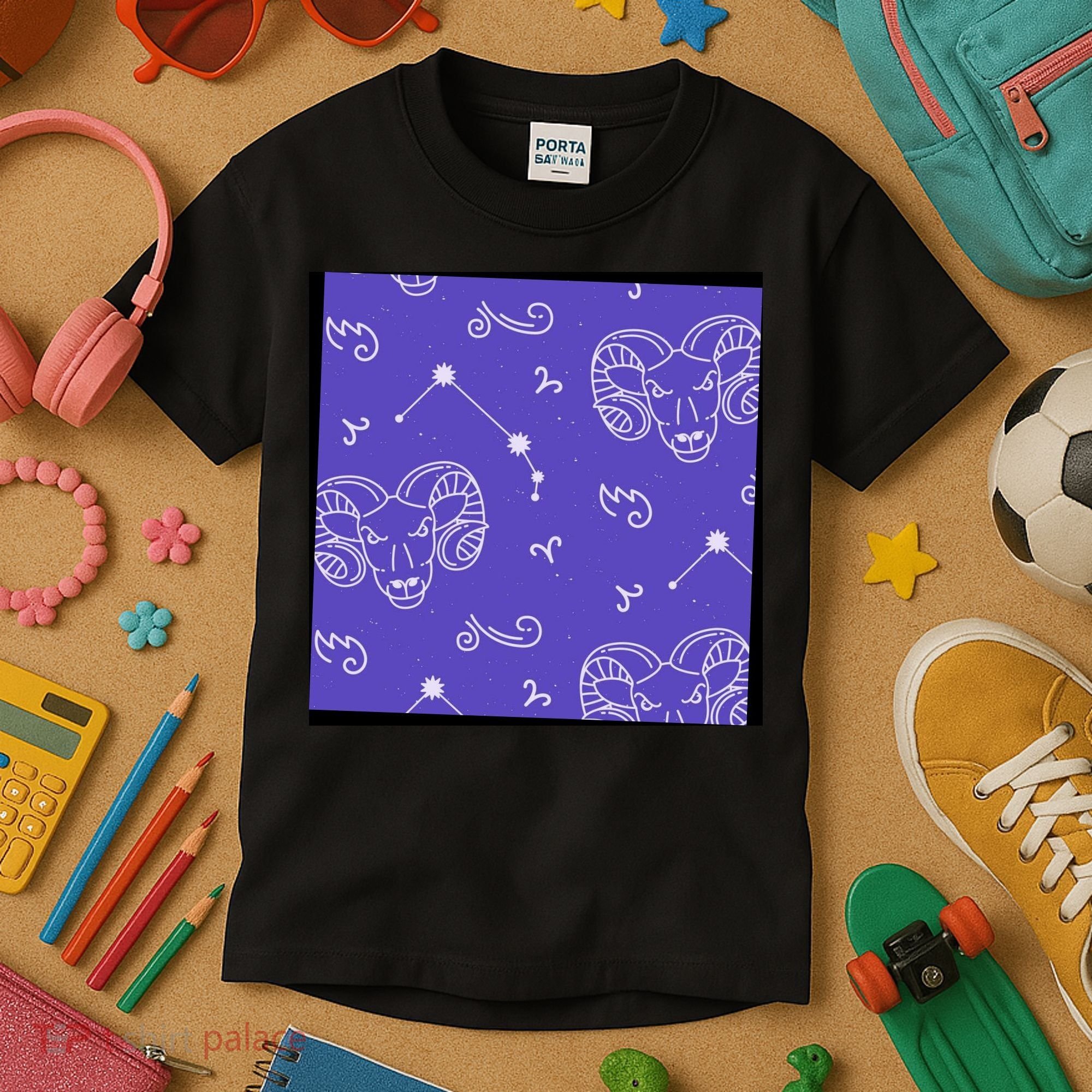 Aries Zodiac Astrology Kids T-Shirt