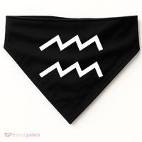 Aquarius zodiac USA-Made Doggie Bandana thumb 0