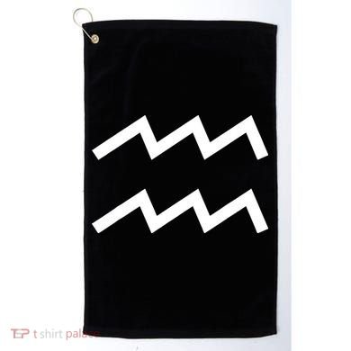 Aquarius zodiac Golf Towel