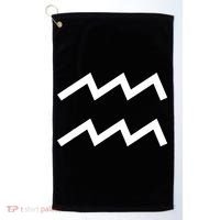 Aquarius zodiac Golf Towel thumb 0