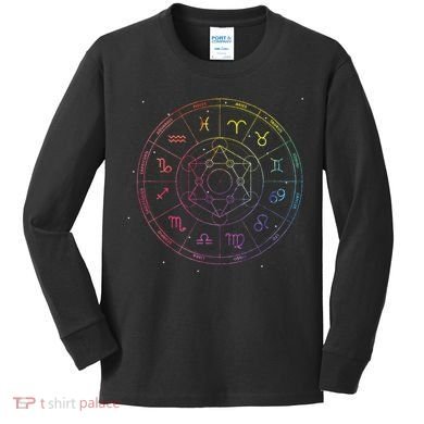 Astrology Zodiac Constellation Astrologer Kids Long Sleeve Shirt