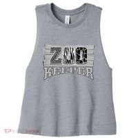 Animal Zookeeper Lover Easy Halloween Gift Women's Racerback Cropped Tank thumb 0