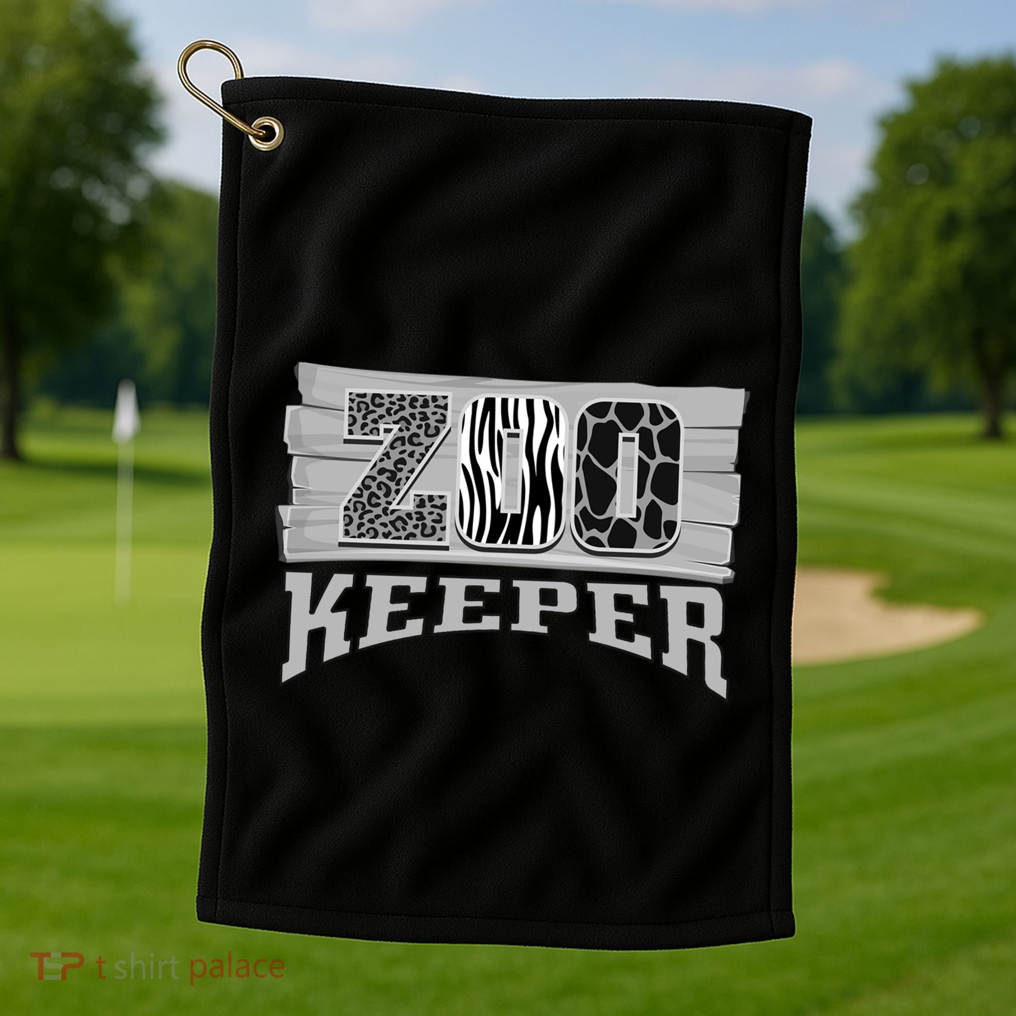 Animal Zookeeper Lover Easy Halloween Gift Golf Towel