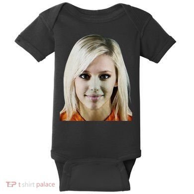 Alex Zedra Mugshot Baby Bodysuit