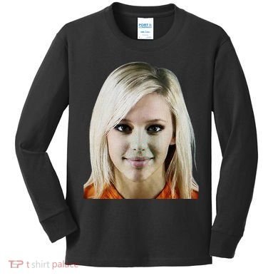Alex Zedra Mugshot Kids Long Sleeve Shirt