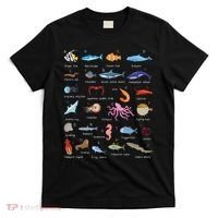 A Z Ocean Life Exploration Sea Creatures Alphabet T-Shirt thumb 0