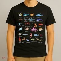 A Z Ocean Life Exploration Sea Creatures Alphabet T-Shirt thumb 3