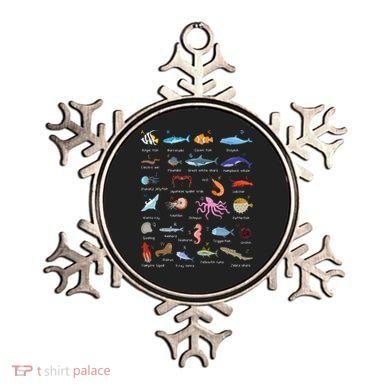 A Z Ocean Life Exploration Sea Creatures Alphabet Ornament