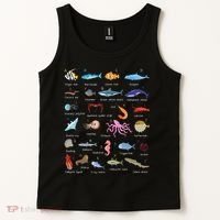 A Z Ocean Life Exploration Sea Creatures Alphabet Tank Top thumb 2